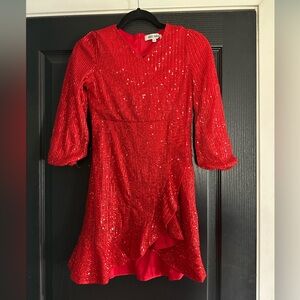 Grace Karin Sequin Faux Wrap Dress